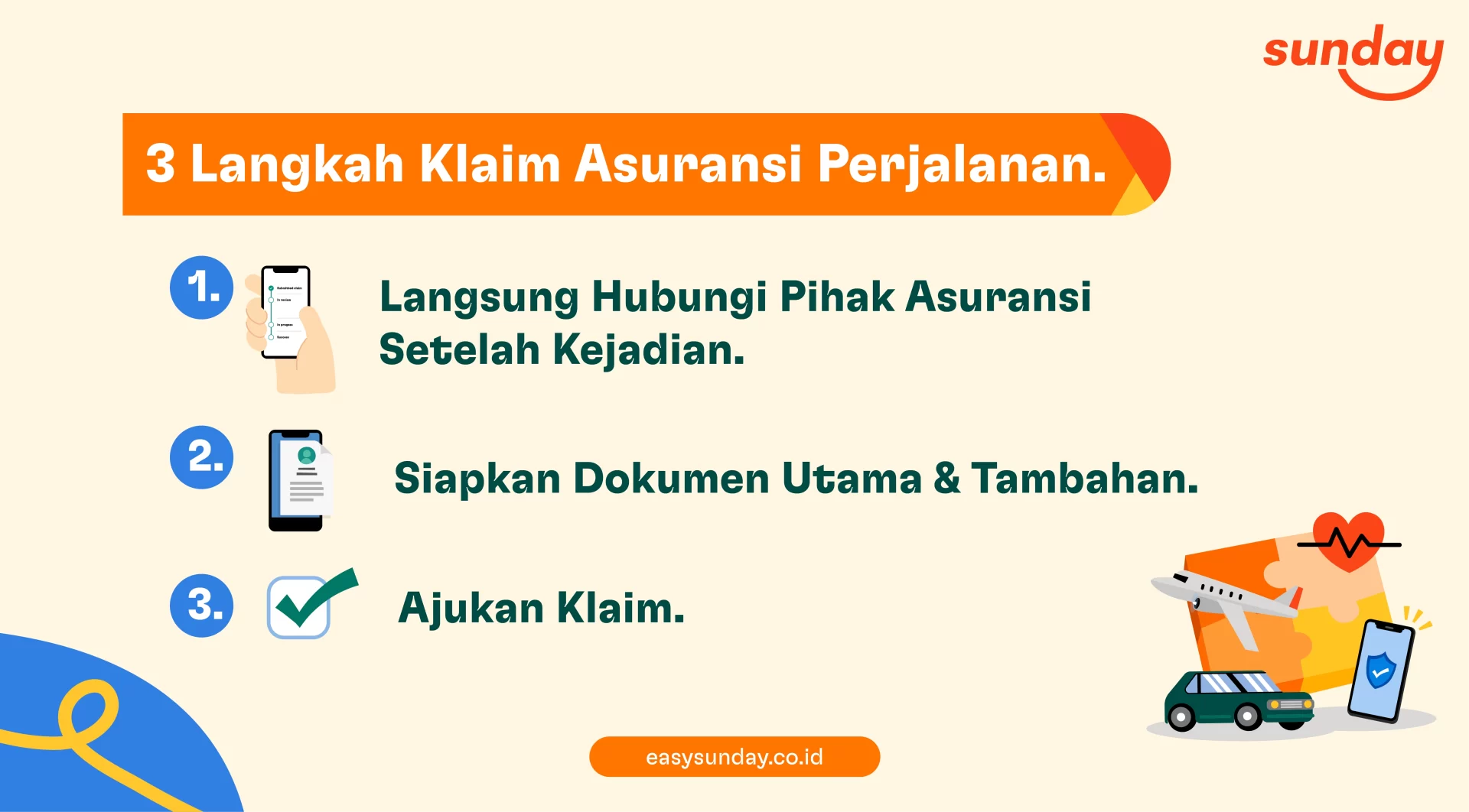 Untuk klaim asuransi perjalanan, kamu cukup menyiapkan dokumen utama dan tambahan. Tapi bagaimana langkahnya? Temukan jawabannya di sini!