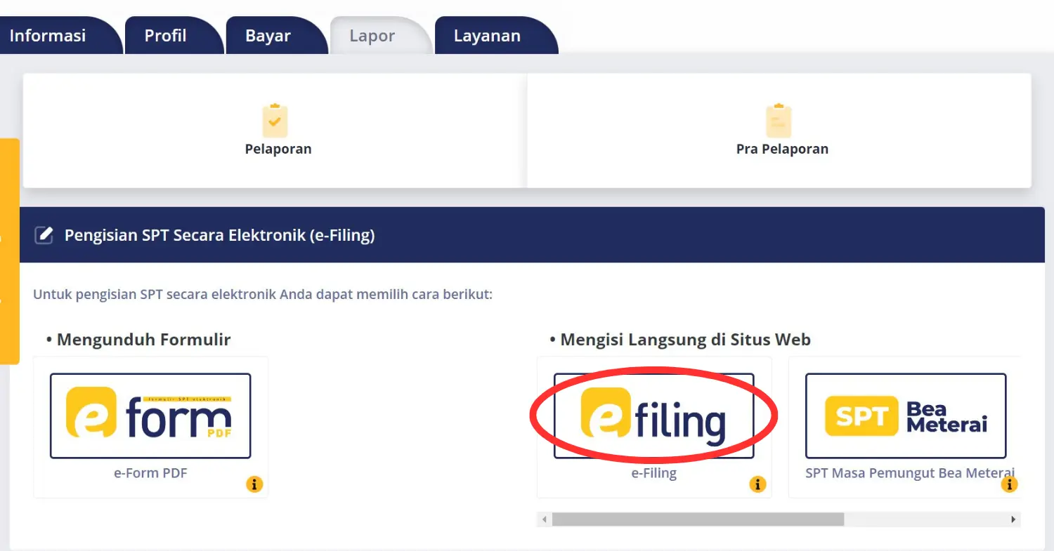 Pilih e-filing untuk lapor SPT tahunan pribadi