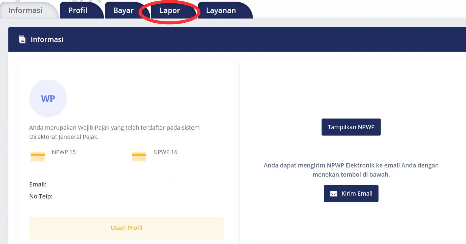 Lapor SPT Badan di E-filing
